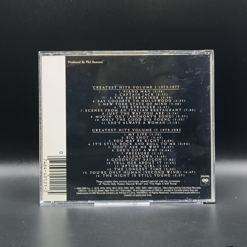 Billy Joel - Greatest Hits Volume I & II 2 CD