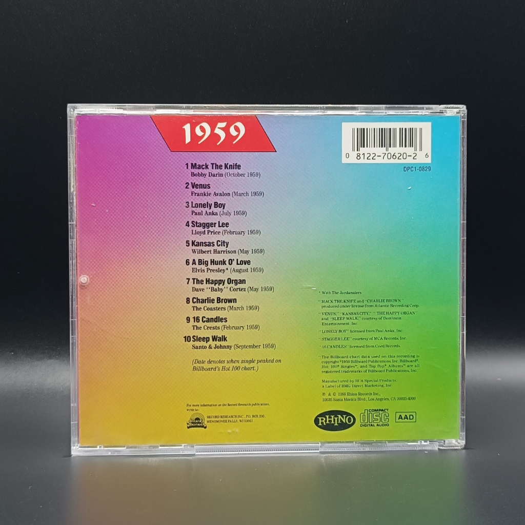 Varios Artistas - Billboard Top Rock & Roll Hits 1959 CD