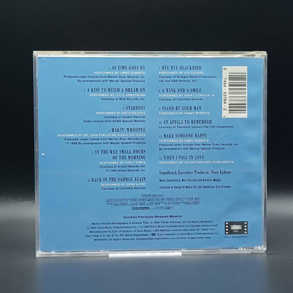 Sleepless In Seattle - Original Motion Picture Soundtrack CD