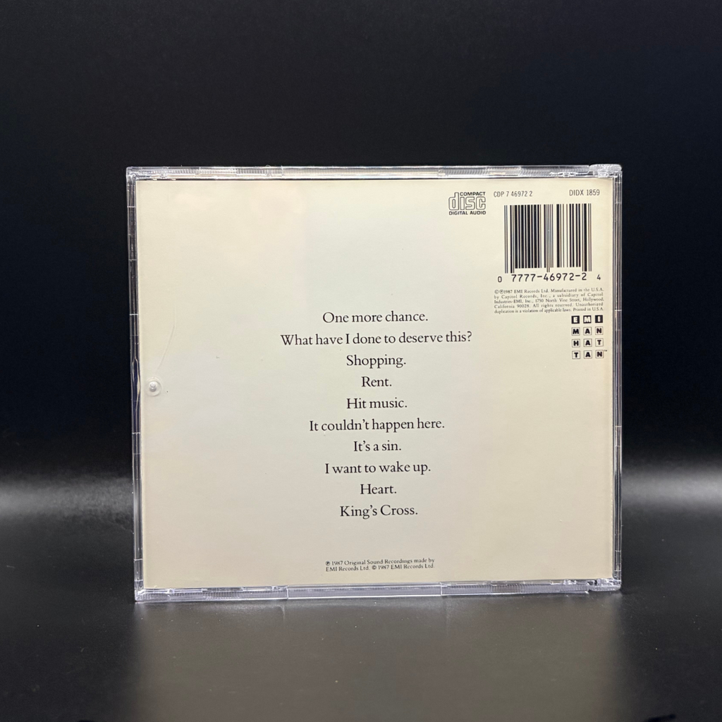 Pet Shop Boys - Actually CD