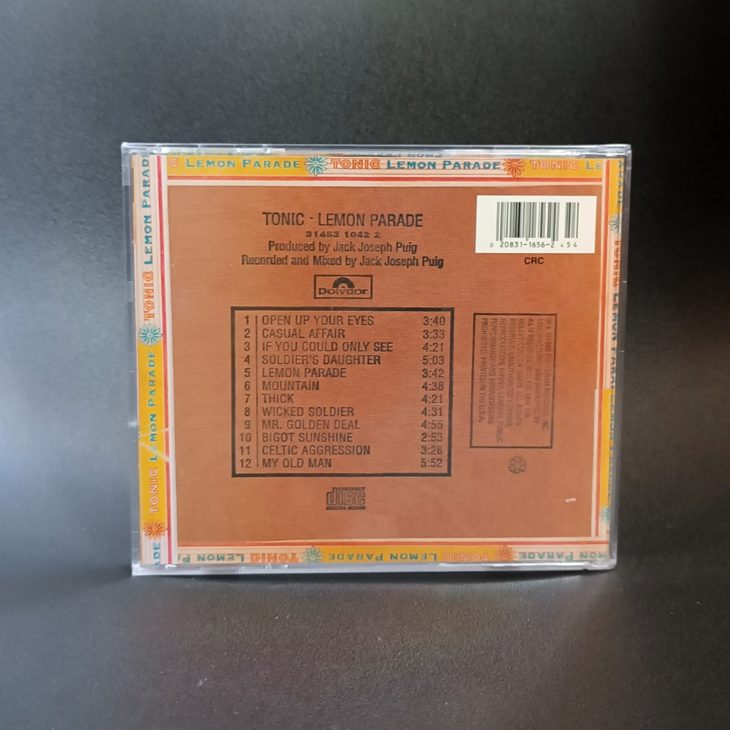 Tonic - Lemon Parade CD