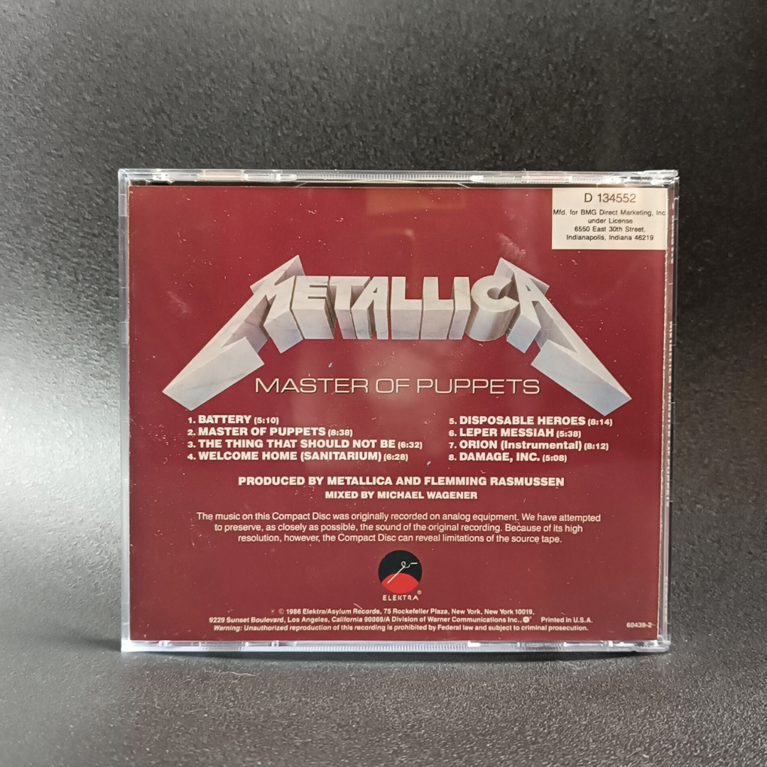 Metallica - Master of Puppets CD
