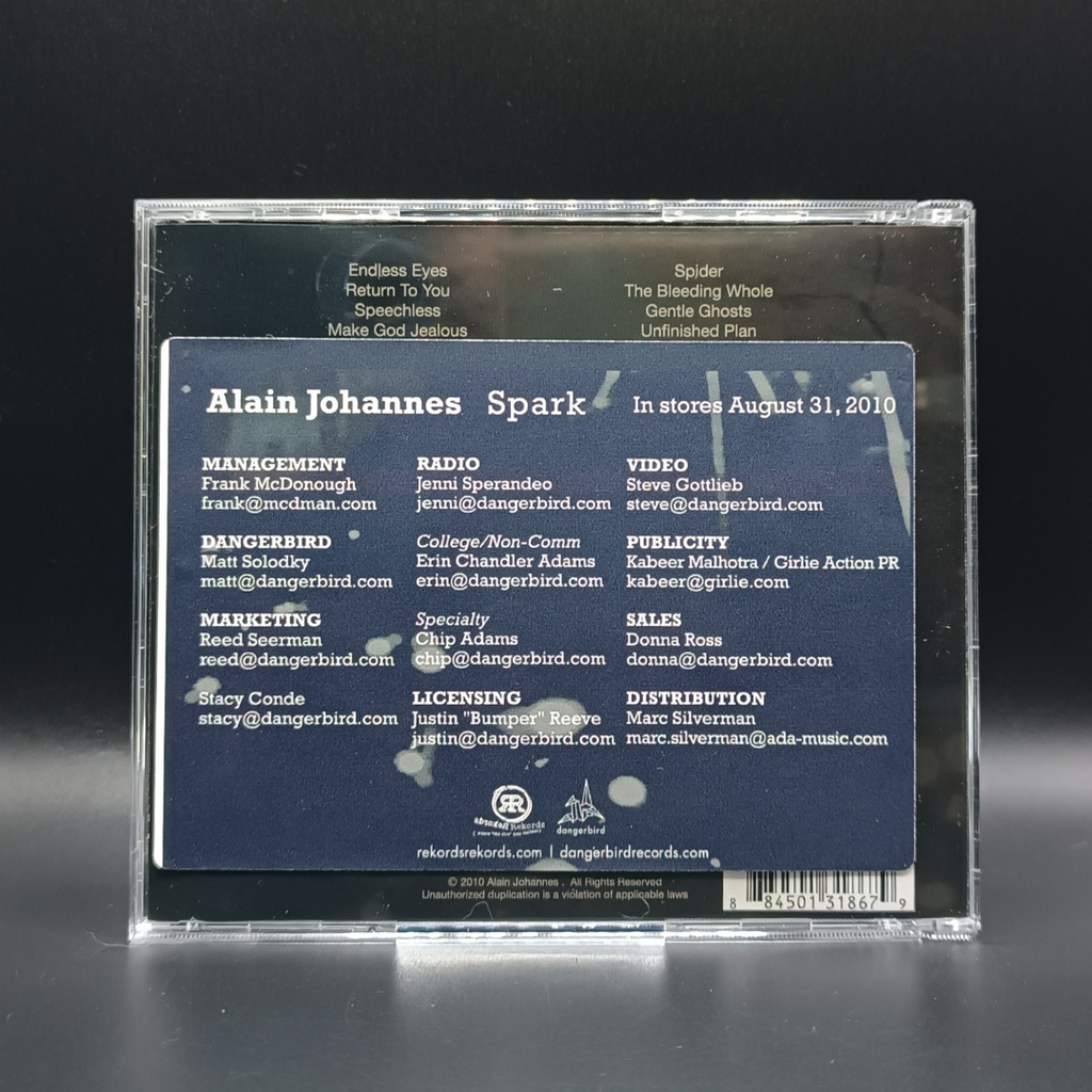 Alain Johannes - Spark CD (souvenir de regalo)