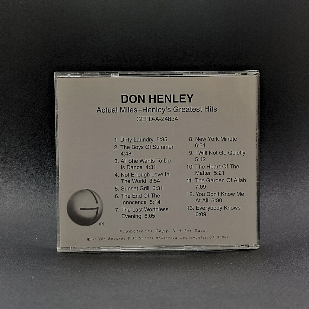 Don Henley (Eagles) - Actual Miles: Don Henley's Greatest Hits (Advance Copy) CD