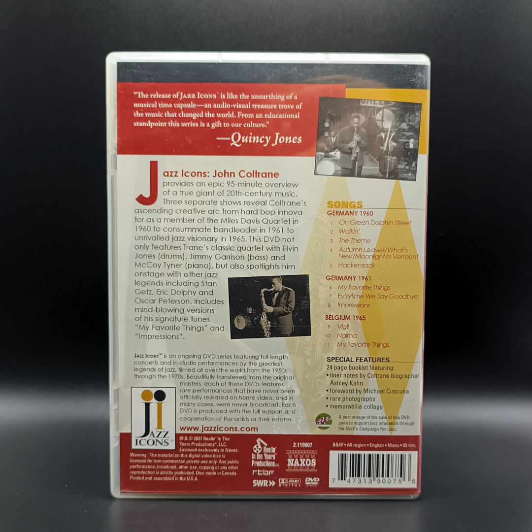 John Coltrante - Live in '60 & '61 & '65 DVD