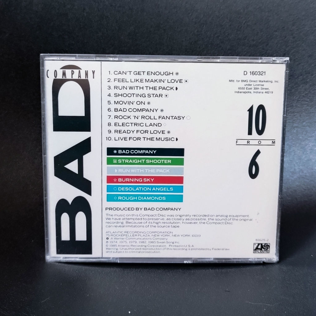 Bad Company - 10 from 6 CD