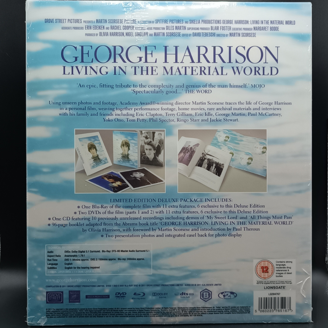 George Harrison - Living in the Material World Box Set BD + 2 DVD + CD + libro