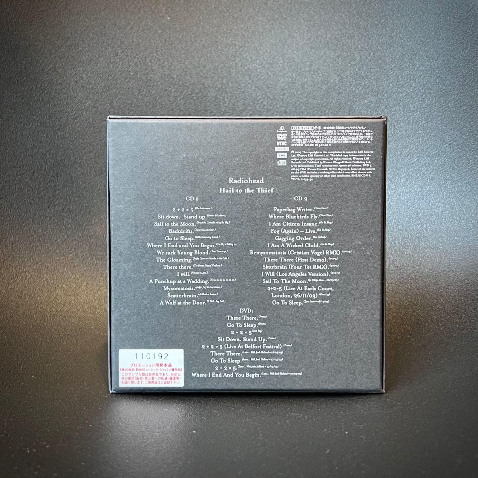 Radiohead - Hail to the Thief Special Collector's Edition 2CD+DVD japonés